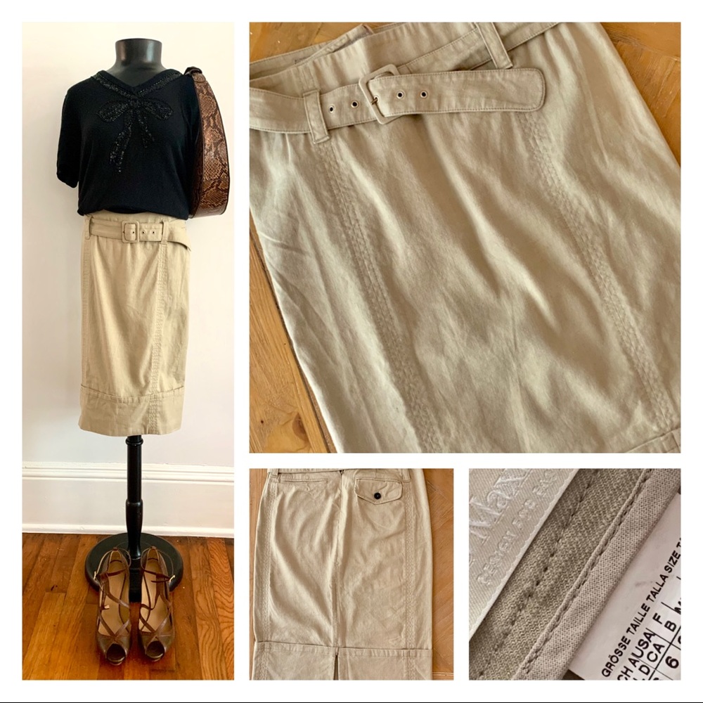 Linen skirt by MaxMara.